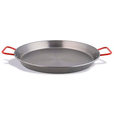 Paellera Valenciana en Acero Pulido de 24 cm. Ideal para The Bastard.
